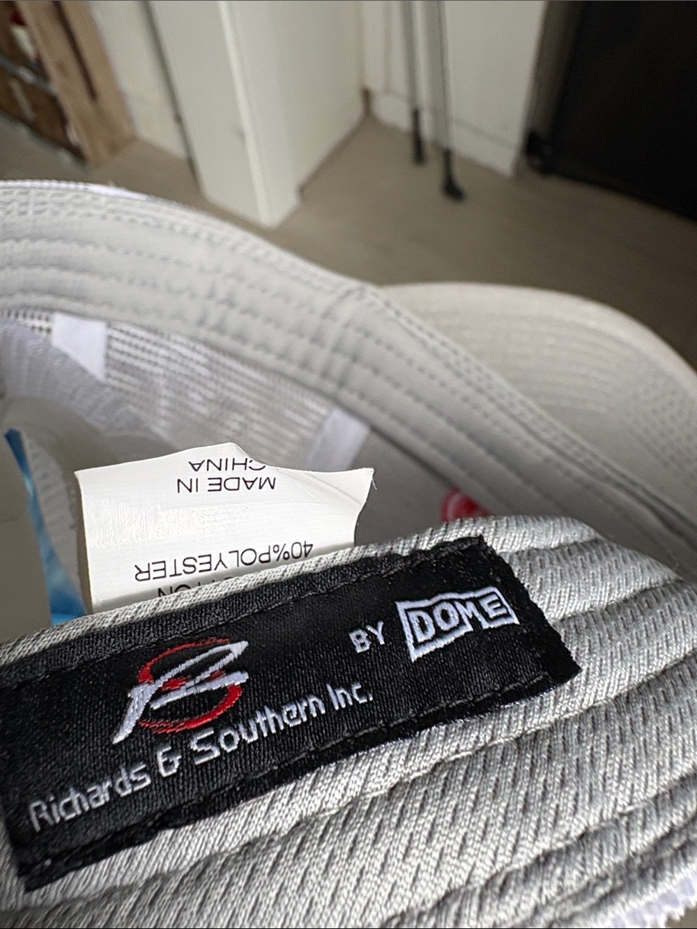 Alabama Script Logo Trucker Hat in Light Gray and White - Picture 4 of 5